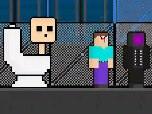 Skibidi vs Noob & Cameraman — free online game