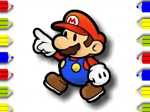 Back To School  Mario Coloring — free online game