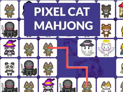 Pixel cat mahjong — free online game