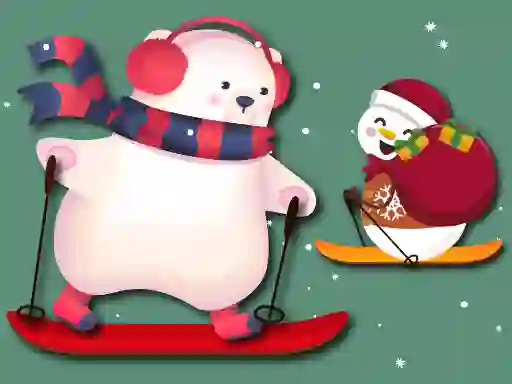 Ski Xmas — free online game