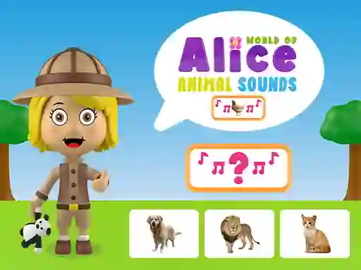 World of Alice Animal Sounds – tasuta veebimäng
