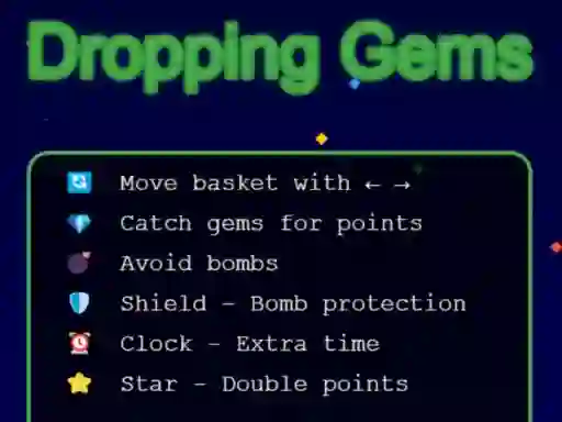 Dropping Gems — free online game
