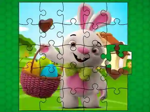 Easter Bunny Eggs Jigsaw — free online game