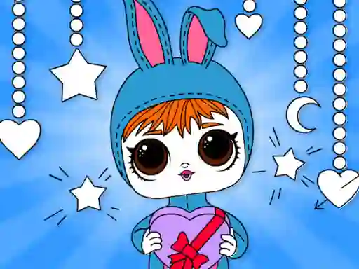 Logħba Popsy Surprise Valentines Day Coloring onlajn