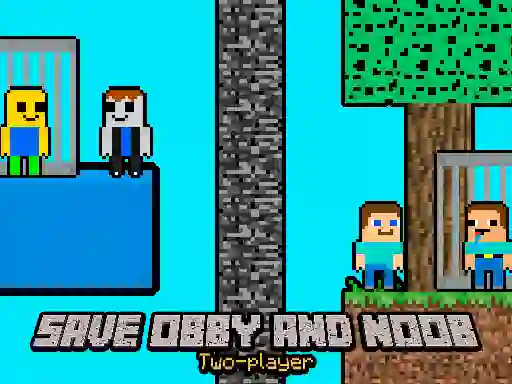 Save Obby and Noob Two-players — free online game