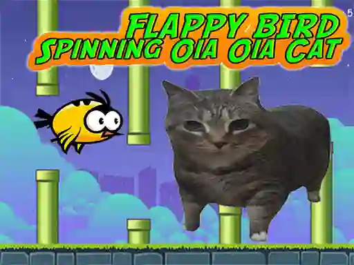 Flappy Bird Spinning oia oia Cat — free online game