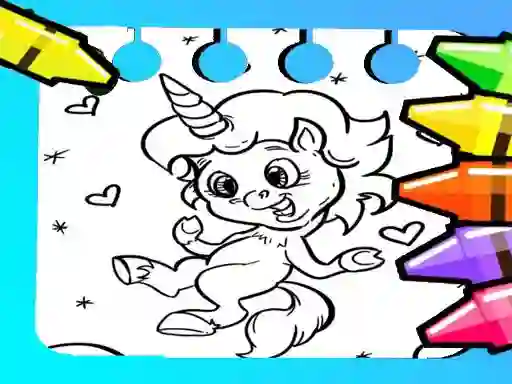 Magical Unicorn Coloring Pages — free online game