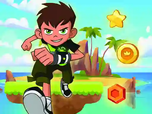 Ben 10 Island Run — free online game