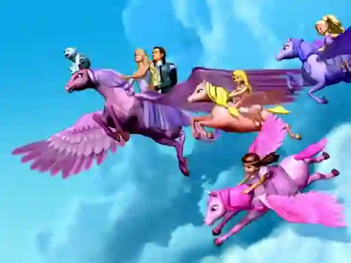 Játék Barbie Magic Pegasus Puzzle online