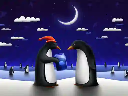 Christmas Penguin Slide — free online game