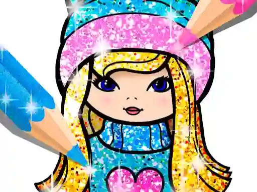Girls Coloring Book Glitter — free online game