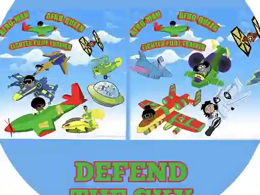 Afro-man  Afro-queen Fighter Pilot Trainer — free online game