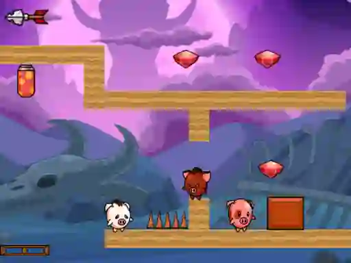 Pig Bros Adventure — free online game