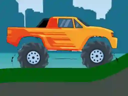 Monster Truck Hill Driving 2D — free online game