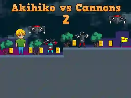 Akihiko vs Cannons 2 — free online game