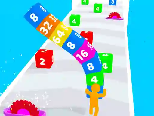 Cube Stack 2048 — free online game