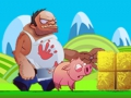 Pink Running Pig