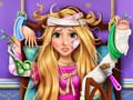 Blonde princess hospital recovery 