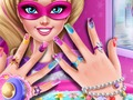 Superhero doll manicure 