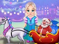 Little Elsa Clean Christmas Carriage 