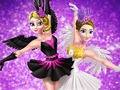 Ellie and Annie Black Swan and White Swan 
