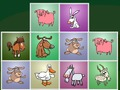 Farm animals matching puzzles 