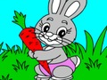 Coloring book: Bear and rabbit 