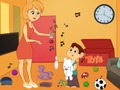 Children's cartoon room 