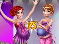 Pregnant princesses on the catwalk 