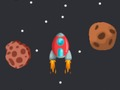 Rocket in space 