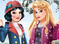 Aurora and Snow White Winter Fashion 