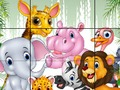 Animals: sliding puzzles 