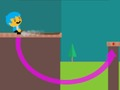 Swinging on a rope 