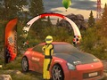 Drift rally in mud 