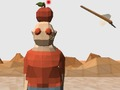 Archery at an apple 