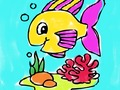 Fish coloring book 