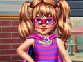Little Girl Superhero vs Princess 