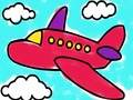 Airplane Coloring Book 