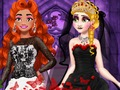 Princess Black Wedding Dress 