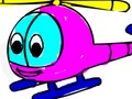 Back To School Helicopter Coloring 