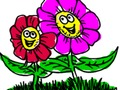 Back to School: Flower Coloring Book 