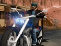 Motorcycle racing on the highway 