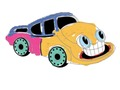 Funny Cars: Coloring Book for Kids 