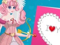 Cute Cupid is Preparing for Valentines Day 