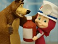 Girl and Bear Fun Time 
