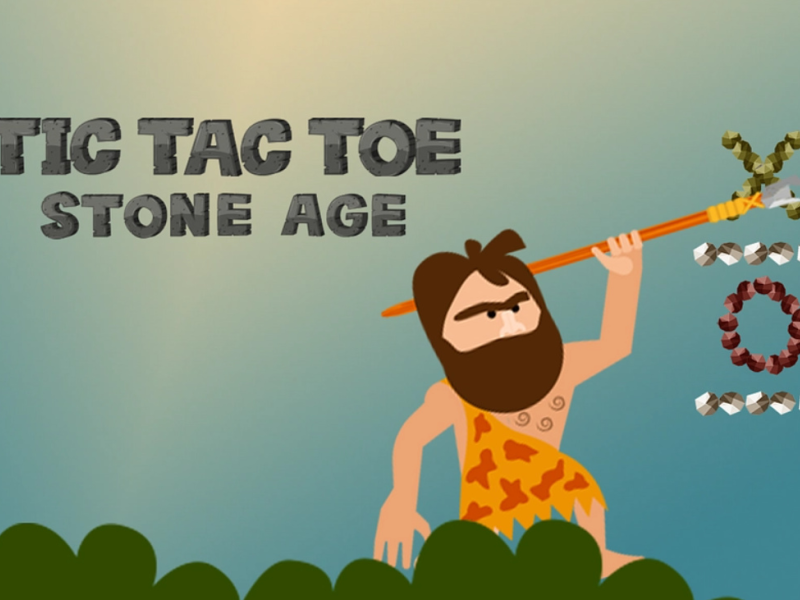 Tic Tac Toe Stone Age 