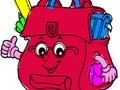 Back To School: School Bag Coloring Book 