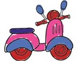 City Scooter Ride Coloring 