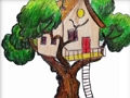 Tree House Coloring Book 