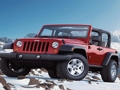 Jeep race through the mountains 